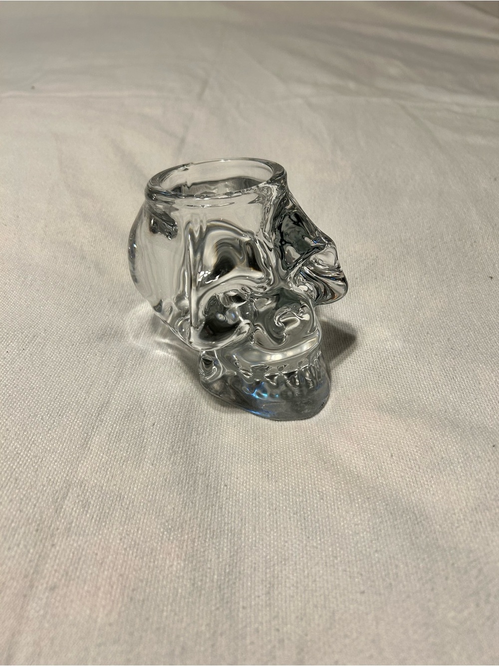 Clear Glass Skull Votive Holder - Home Art (3/3)